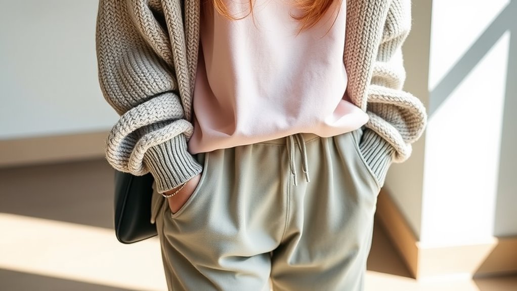 casual layered athletic outfit