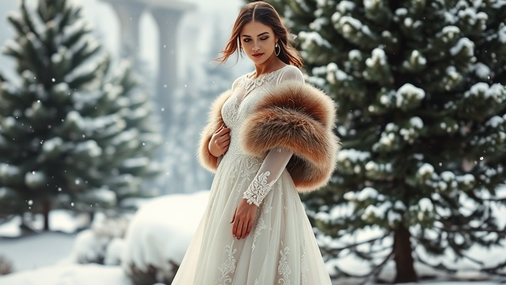 6 Winter Wedding Dresses for a Chic and Cozy Look