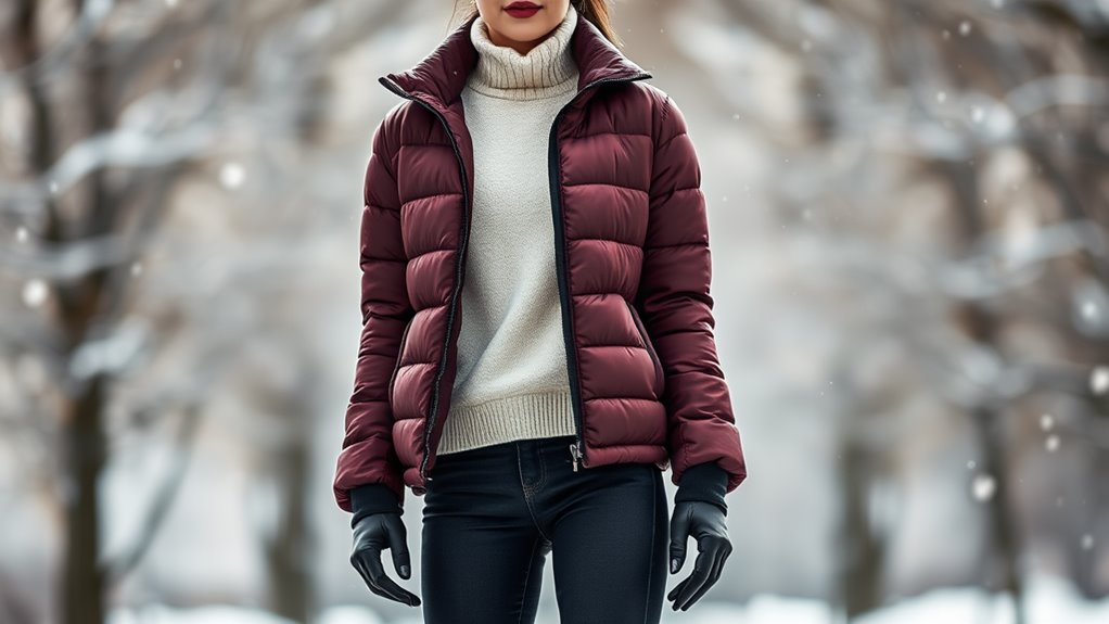 chic insulated winter outerwear