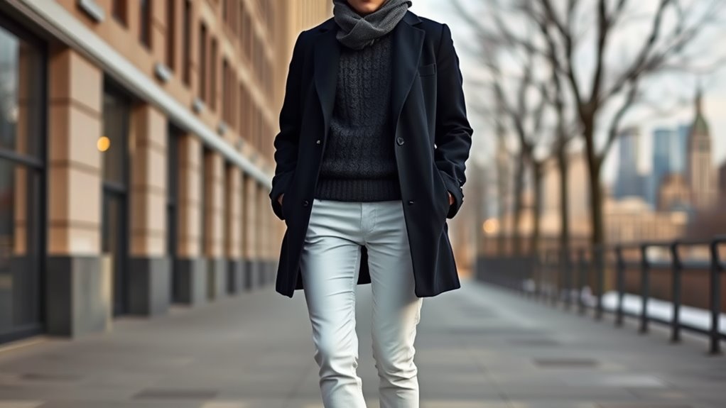 chic outerwear layering style