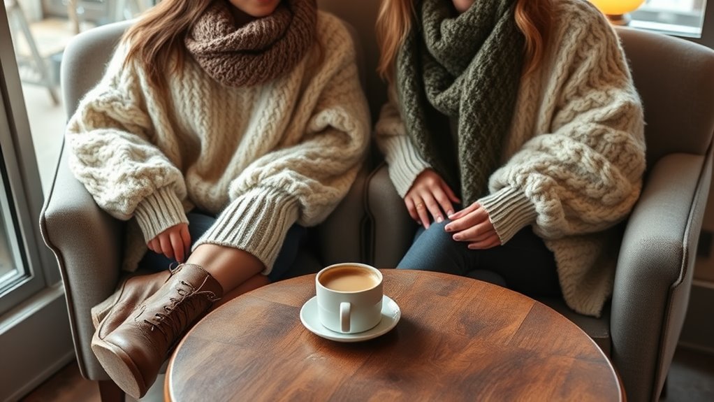 cozy oversized knitted sweater