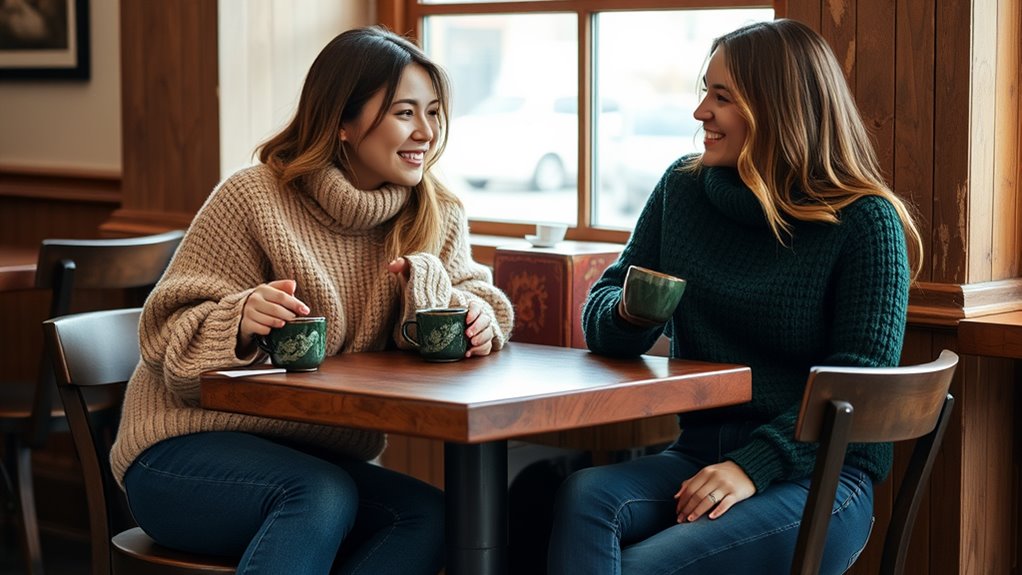 cozy sweater and denim