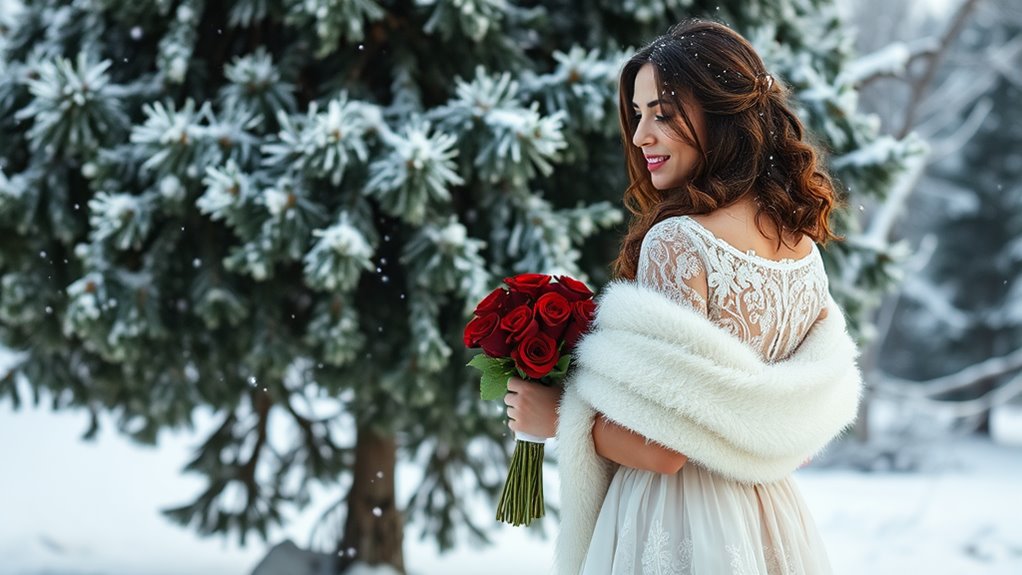 6 Cozy Winter Wedding Dresses for a Dreamy Look