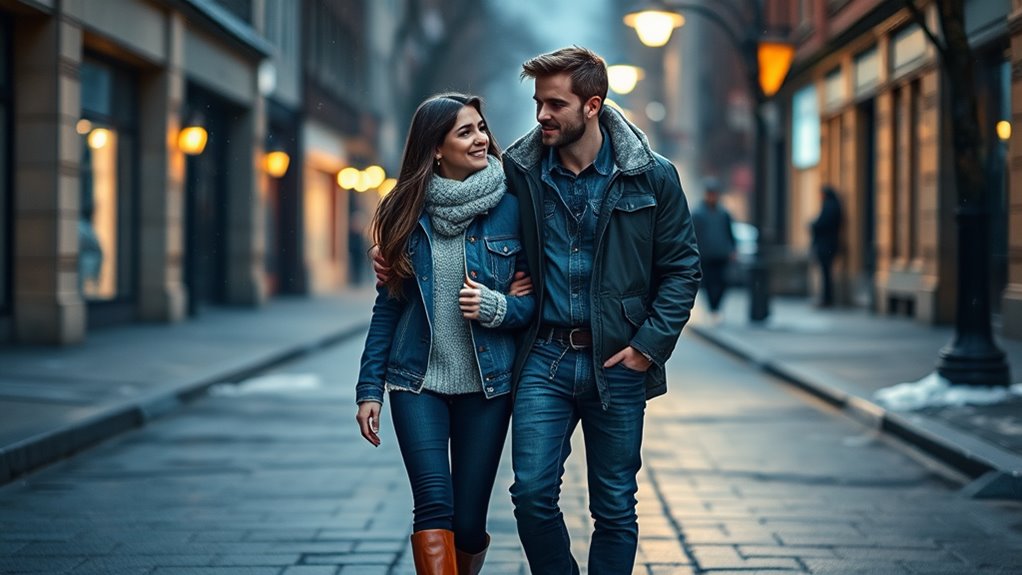 denim outfit with boots