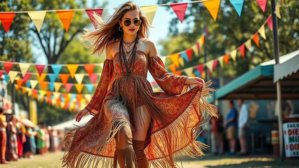 eclectic boho style attire