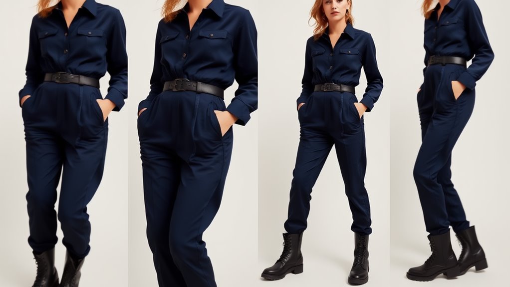 fashionable tailored jumpsuit design