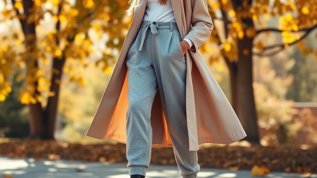 long coat layering style