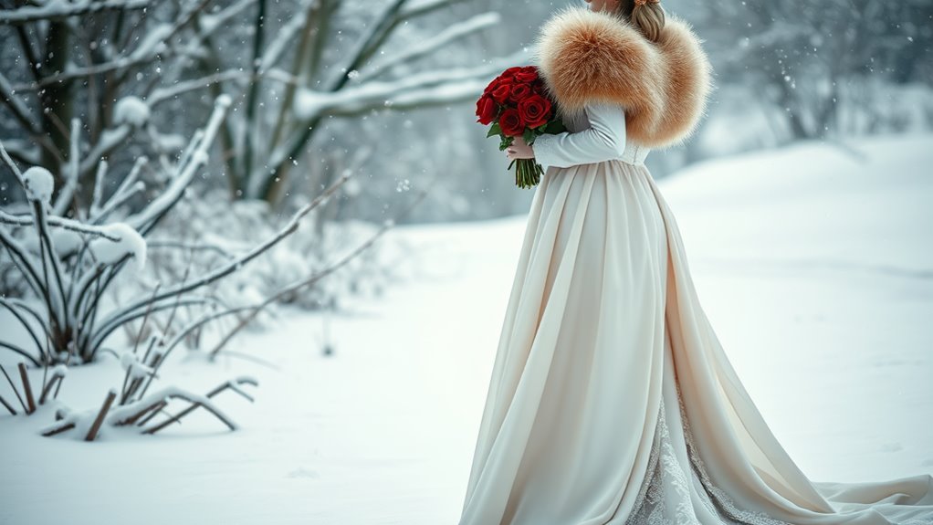 6 Winter Wedding Dresses That Blend Style and Comfort