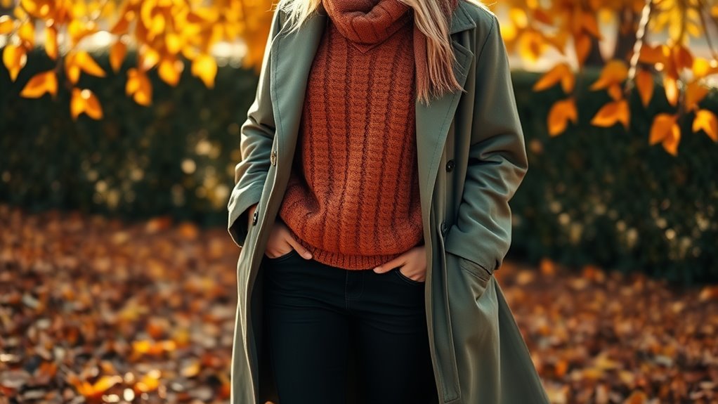 stylish autumn clothing ensemble