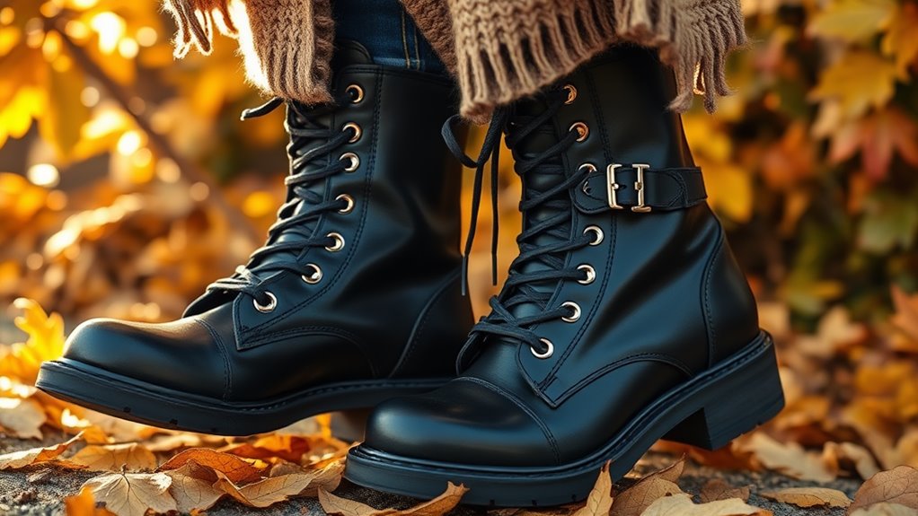 stylish combat boot outfits