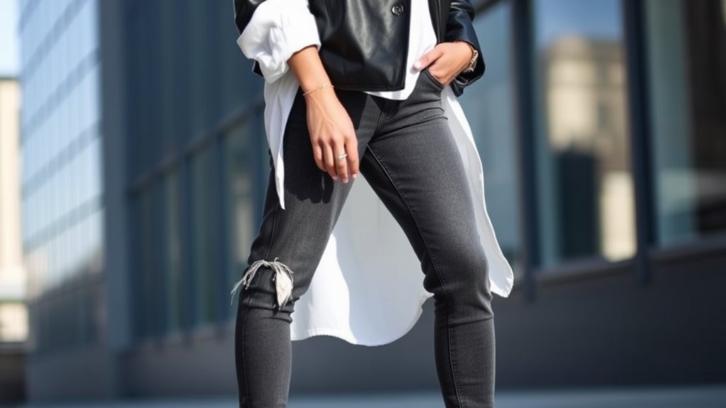 stylish dark grey ensembles