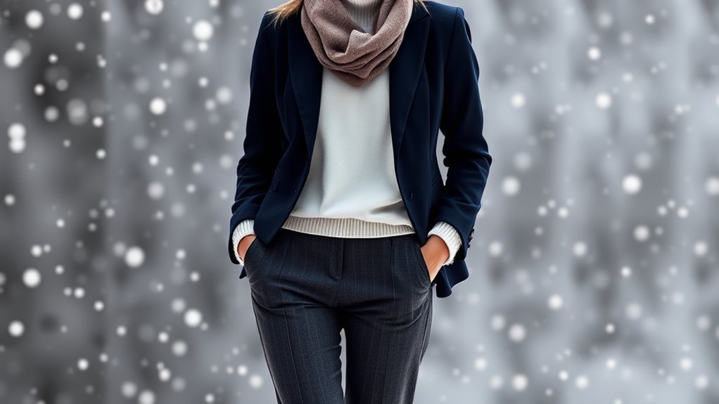 stylish fitted blazer outfit