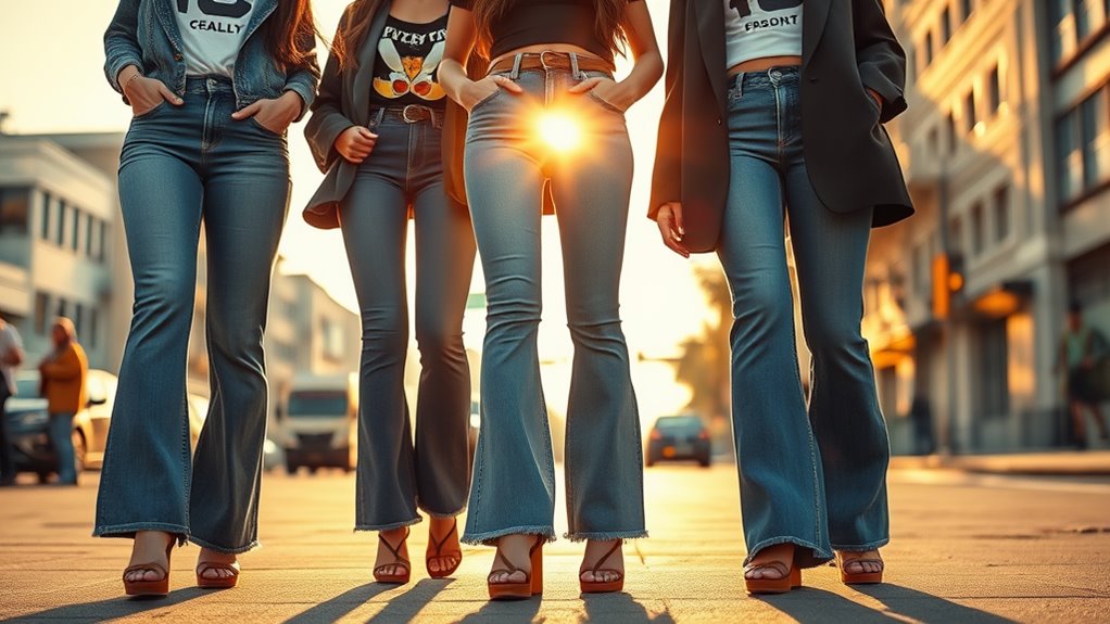 8 Trendy Ways to Wear Low Rise Flare Jeans This Season