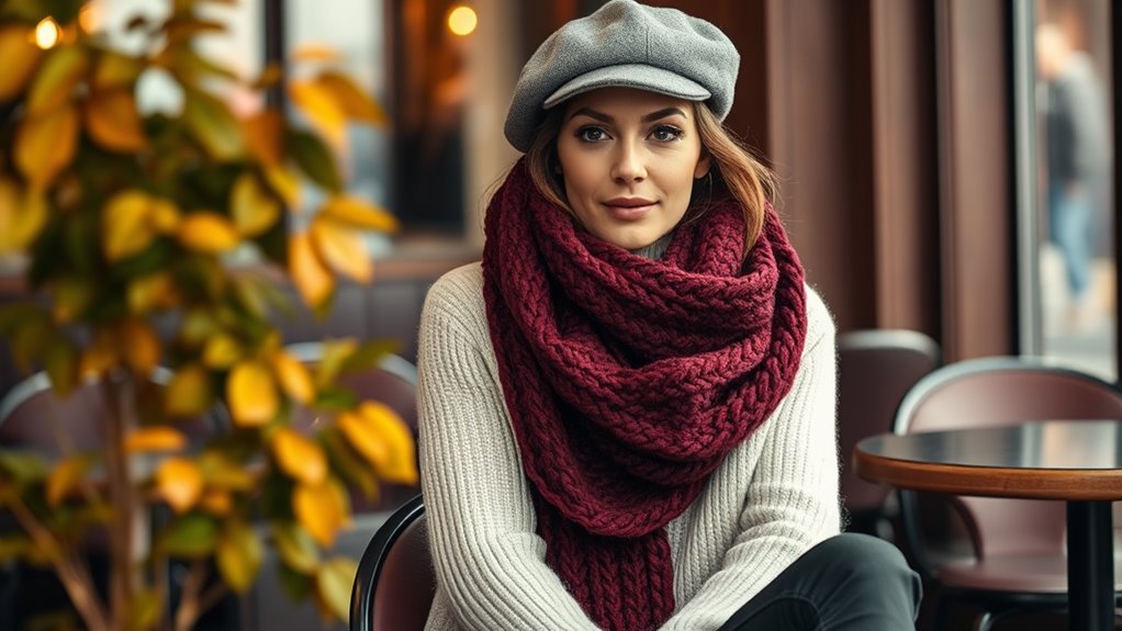 stylish scarf and hat combinations