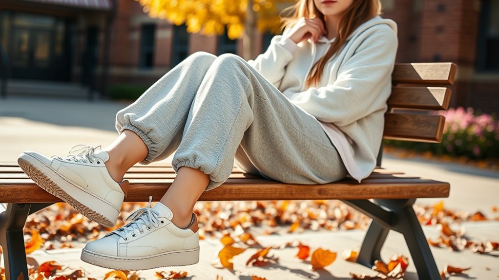 stylish school sweatpants outfits