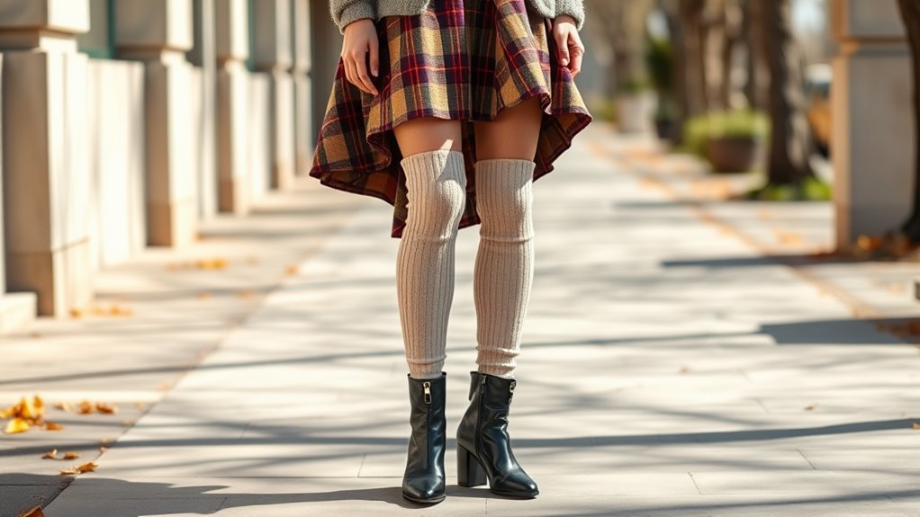 stylish skirt and socks