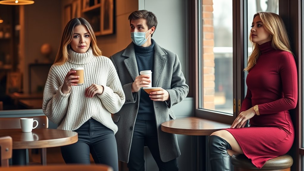 stylish turtleneck outfit combination