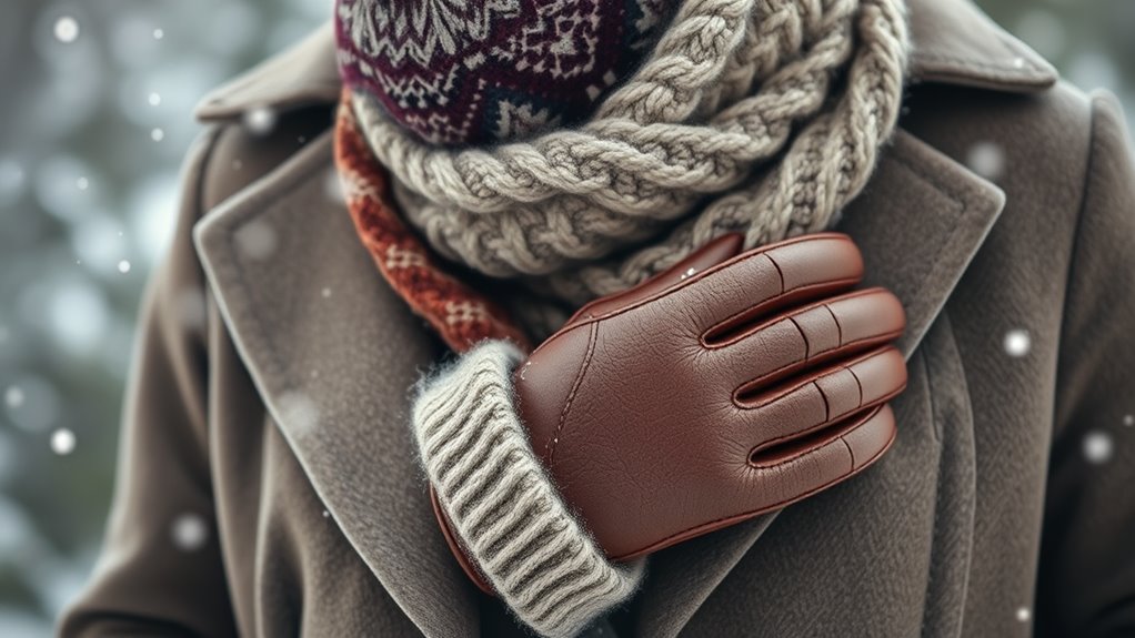 stylish winter accessories set