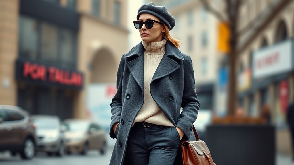 stylish winter coat accessories