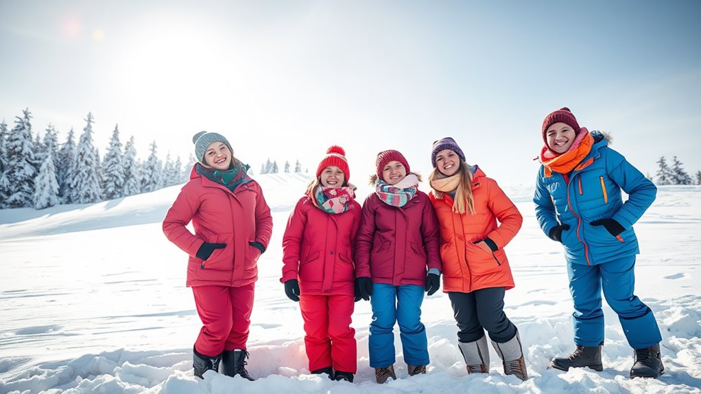 stylish winter snow attire