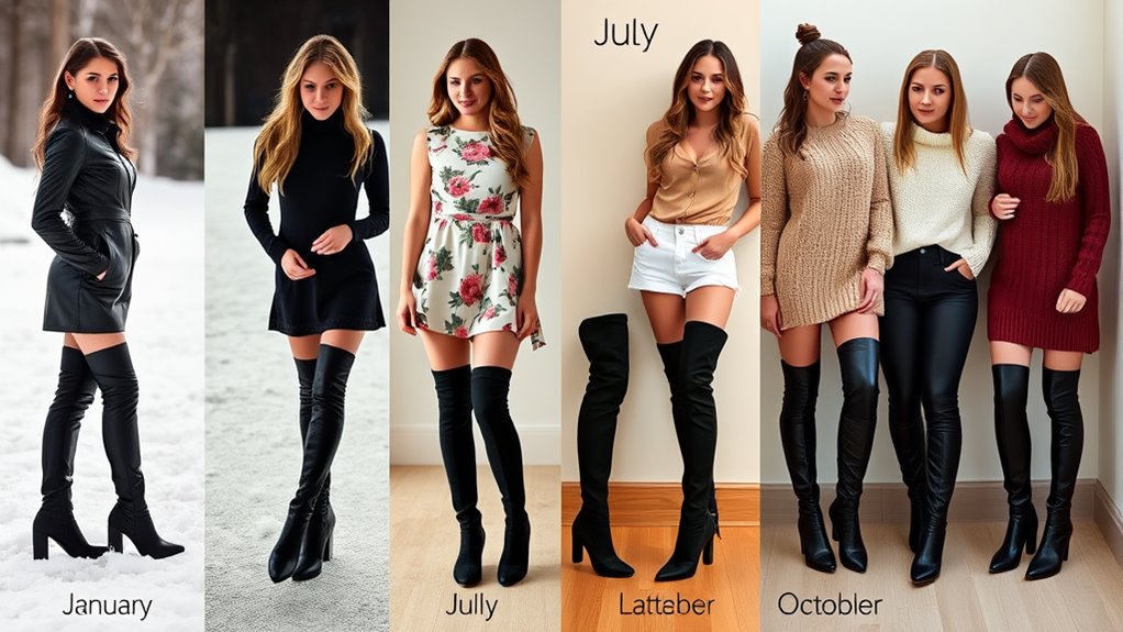 thigh high boots outfits