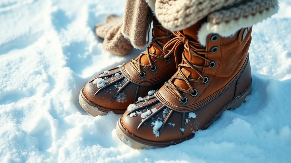 warm and comfortable footwear