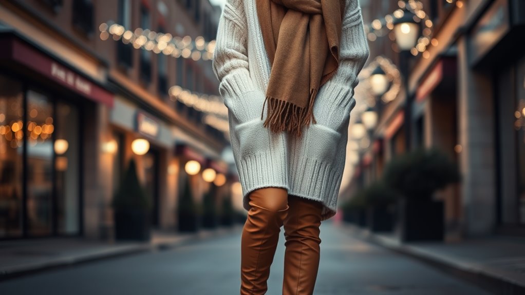 warm and stylish attire