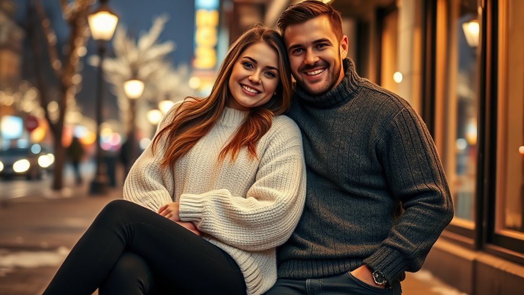 warm sweater with jeans